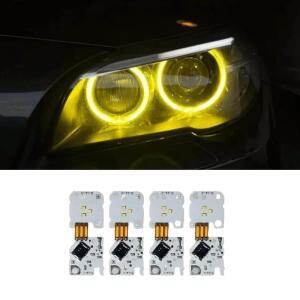 OEM 63117343876 노란색 LED 엔젤 아이 라이트 모듈 DLR PCB 보드 칩 BMW F10 F11 F18 5시리즈 주간 주행등