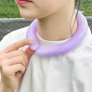 스카프 머플러 숄 원킬쿨샷 아이스 넥쿨러 퍼플