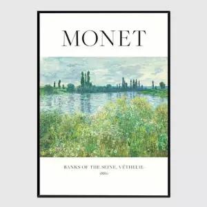 인테리어액자 Banks Of The Seine A2사이즈 그림액자 거실액자