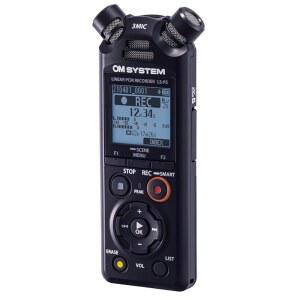 OM 시스템 올림푸스 LS-P5 PCM 레코더, 트레믹 3 마이크, 블루투스, 복합 USB 마이크 모드, 고해상도 사운드, 로우 컷 필터, 16GB 내장 메모리.