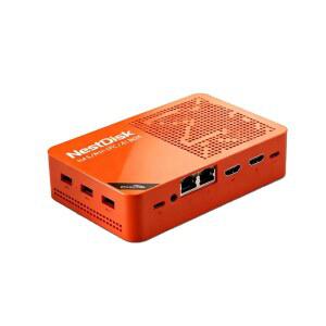 유이투 네스트 디스크 NAS 미니 PC - 인텔 N150 3.6GHz CPU, 12GB LPDDR5 RAM, 최대 16TB SSD, 듀얼 2.5GbE / WiFi 6 4K HDMI가 탑재된 데스크톱 컴퓨터(오렌지, 12GB+64GB+1TB)