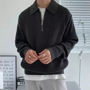 [슈썸] 남성 데일리 카라 반집업 캐주얼 가을 니트 IS-TS92 (23507588)