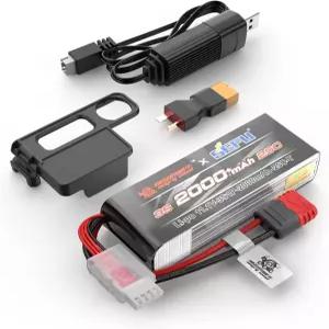 하이퍼 고 앵그리 스네일 3S2000 RC 자동차 업그레이드 액세서리 3S V 2000mAh 25C LiPo 배터리 예비 부품