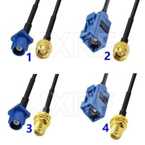 JXRF SMA-FAKRA C 유형 어댑터 GPS 안테나 Fakra 연장 케이블 RG174 VW Seat Benz Ford 용 피그 테일 점퍼