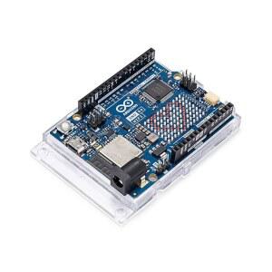 아두이노 UNO R4 WiFi [ABX00087] - 르네사스 RA4M1 + ESP32-S3, Wi-Fi, 블루투스, USB-C, CAN, 12비트 DAC, OP AMP, Qwiic 커넥터, 고급 IoT 및 임베디드 프로젝트를 위한 12x8 LED 매트릭스