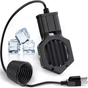 UFRIO 500W 연못 히터 침수형 제빙 주조 알루미늄 닭 온수기 가축/말/물고기/조류욕 겨울 야외용 저장 탱크