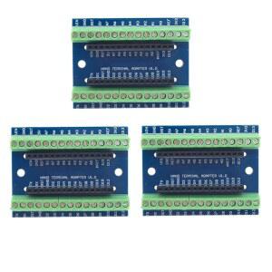 HiLetgo 3pcs 나노 V3.0 3.0 컨트롤러 터미널 어댑터 확장 보드 아두이노 마노 AVR ATMEGA328P용 IO 실드 간단한 확장판