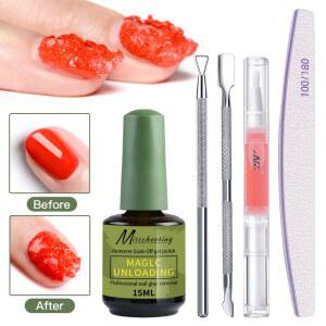 5개입 15ml 매직 리무브 세트 네일 리무버 UV 제거 폴리쉬 LED 함유 오일