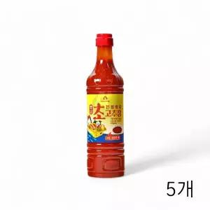 WL 진조미식품 초고추장 1Kg X 5개 회초장 횟집 가정용 식당용 초장양념장 회덮밥 연