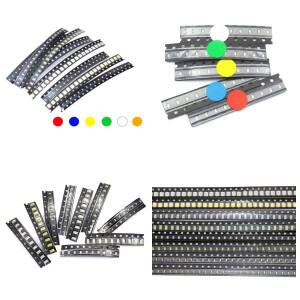 0603 0805 1206 3528 5050 5730 SMD LED 발광 다이오드 레드 옐로우 그린 화이트 블루 오렌지 로트당 100