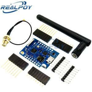 WEMOS D1 Mini Pro 4M 16M 바이트 외부 안테나 커넥터 NodeMCU 기반 ESP8266 CP2104 WIFI 개발 보드 마이크