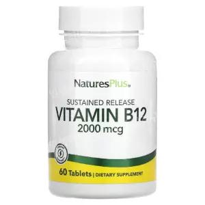 비타민B12 NaturesPlus 비타민B12 고함량 2000mcg 60캡슐 메탈코발라민
