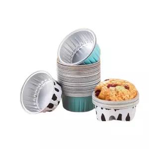 머핀몰드 00 개/몫 베이킹 25Ml 컵케익 케이크 5Oz 유산지베이킹 일회용 머핀