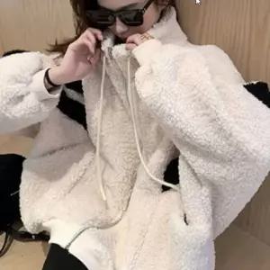 친절한탄씨 포근한 루즈핏 양털 자켓 오버핏 뽀글이 점퍼 겨울 아우터 양털아우터 뽀글이아우터