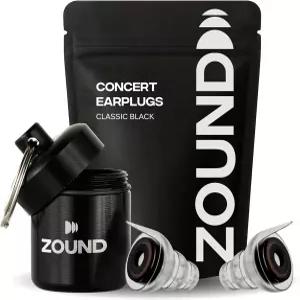 콘서트용 Zound 고충실도 이어플러그 - 소음 감소를 위한 재사용 가능한 페스티벌 및 뮤직 필수품 레이브