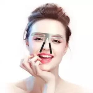 눈썹라인 여성 눈썹 라인 그리기 가이드 키트 곡선형 일자형
