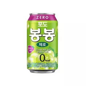 포도 봉봉 제로 340mlx12개음료 수캔 캔수 과즙 알갱이 씹히는 어린이