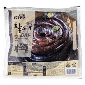 빠르미쇼핑 달솔 너른골 찰순대 2kg 대용량 순대 냉장 밀키트 야식