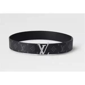 [LOUIS VUITTON]루이비통 모노그램 이클립스 LV 이니셜 리버서블 남성 벨트 133101292