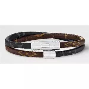 [LOUIS VUITTON]루이비통 킵 잇 더블 레더 모노그램 남성 뱅글 팔찌 M8154D 133101142