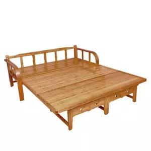 원목 의자겸용 침상 접이식 평상마루 80x88cm 소파베드 대나무