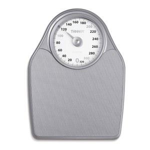 체중을 위한 더 얇은 콘에어 욕실 저울, 초대형 아날로그 저울은 최대 330파운드(실버 기준)의 무게를 측정합니다