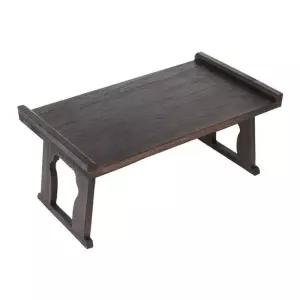 오동나무 소반 레트로 테이블 찻상 전통 탁자 60cm 좌식 서예 다크
