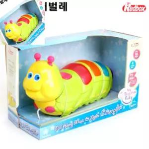 팔랴 뮤지컬애벌레 키즈장난감 누르면소리나는장난감