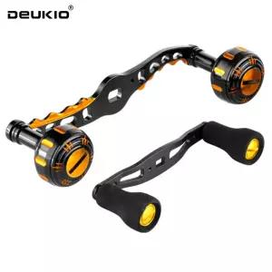 DEUKIO 탄소 섬유 베이트 캐스팅 낚시 릴 핸들 수정 금속 EVA 손잡이 로커 경량 DIY 교체