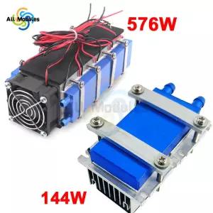 열전 펠티에 냉각 쿨러 듀얼 코어 반도체 에어컨 시스템 DIY 키트 144 W 576W DC12V