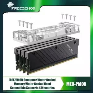 FREEZEMOD 컴퓨터 RAM 워터 블록 PC 메모리 쿨러 4 모듈 지원 표준 와이드 버전 MEO-PM0A
