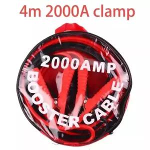 2026 헤비듀티 4M 2000A 자동차 배터리 점프 리드 부스터 케이블 점퍼 구리선 앨리게이터 클립 액세서리