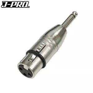 (힘찬)J-PRO JC07 XLR 캐논 암-TS 55잭 수 변환 젠더 커넥터 TS 56 XLRTS TRS AUX RCA 음향 마이크 XLRXLR