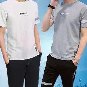 (힘찬)여름 반팔 반바지 남자 상의 하의 운동복 짐웨어 세트냉장고 축구 헬스 반팔티 셔츠 유니폼 남성셔츠