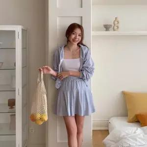 [하프클럽/]여성 후레아 허리밴드 테리 스커트팬츠 바지 치마
