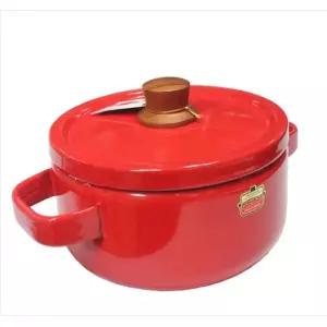 인덕션 냄비 곰솥 찌개 법랑 레드 18cm주방용품 식기 조리 찌게 전용 직화 요리용 조리용 가정용