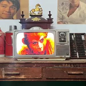 레트로 TV 송출 소품 아날로그 카메라 티비 옛날 세트