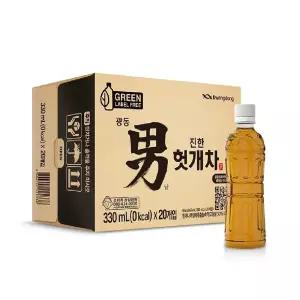 광동 헛개차 무라벨 330ml 60펫헛 헛차 헛음료 컨디션 헛파워 병음료 헛수 페트헛 트헛 페헛