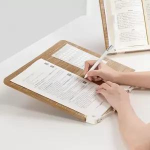 북스테이 우드 독서대(39cm) (오크) 책거치대 노트 태블릿 각도조절 성경받침대 수험생 다용도 독서용 학생
