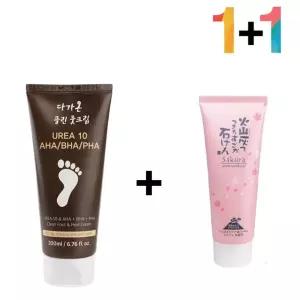 우레아 10 프로 각질제거 풋 발 크림 모공 사쿠라 폼클렌징 뒷꿈치 남자 남성 여자 여성 제거