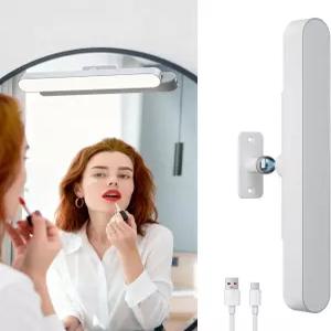 거울용 야녹 LED 배니티 라이트 4000mAh 배터리 3가지 색상 온도 및 디밍 가능 마그네틱 360 회전 욕실