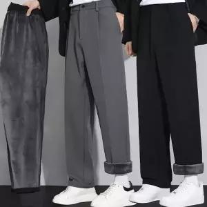 TBZ 루즈핏융기모슬랙스팬츠 스판 융기모 겨울 슬랙스