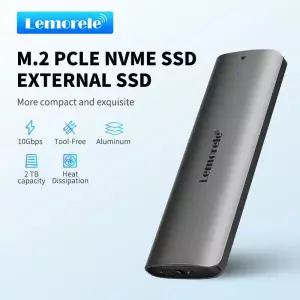 Lemorele 솔리드 스테이트 드라이브 케이스, PCIe USB 3.1 Gen2 타입 C, M, M @ B 키, SD1L, M.2 SSD 인클