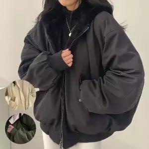 TBZ 루즈핏양면패딩자켓 여성점퍼 퍼자켓 리버시블 후드
