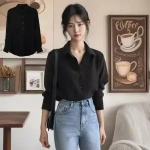 TBZ 셔츠 여성 가벼운 심플한 베이직한 개주얼 깔끔한