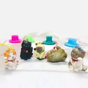 TBZ 못생겼냥 파크골프티 티걸이 실리콘티포함 고양이피규어