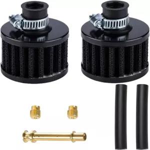 프레데터 22cc GX60 메인 제트 브리더 및 냉기 흡입 구 가 장착된 2pcs 2mm 에어 필터 키트 고 카트 미니