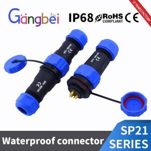 SP21 항공 남성여성 도킹 플러그 소켓 SP2110P SP2111S IP68 방수 커넥터 Gangbei