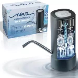 5갤런 저그용 GetSetNova 워터 펌프 - 전기 및 디스펜서 가정 사무실 캠핑용 USB 충전 휴대용 데 아구아