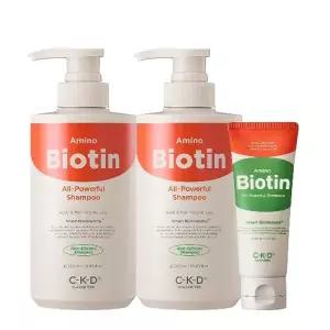 씨케이디아미노비오틴 올파워풀 샴푸 500ml 2개 + 80ml